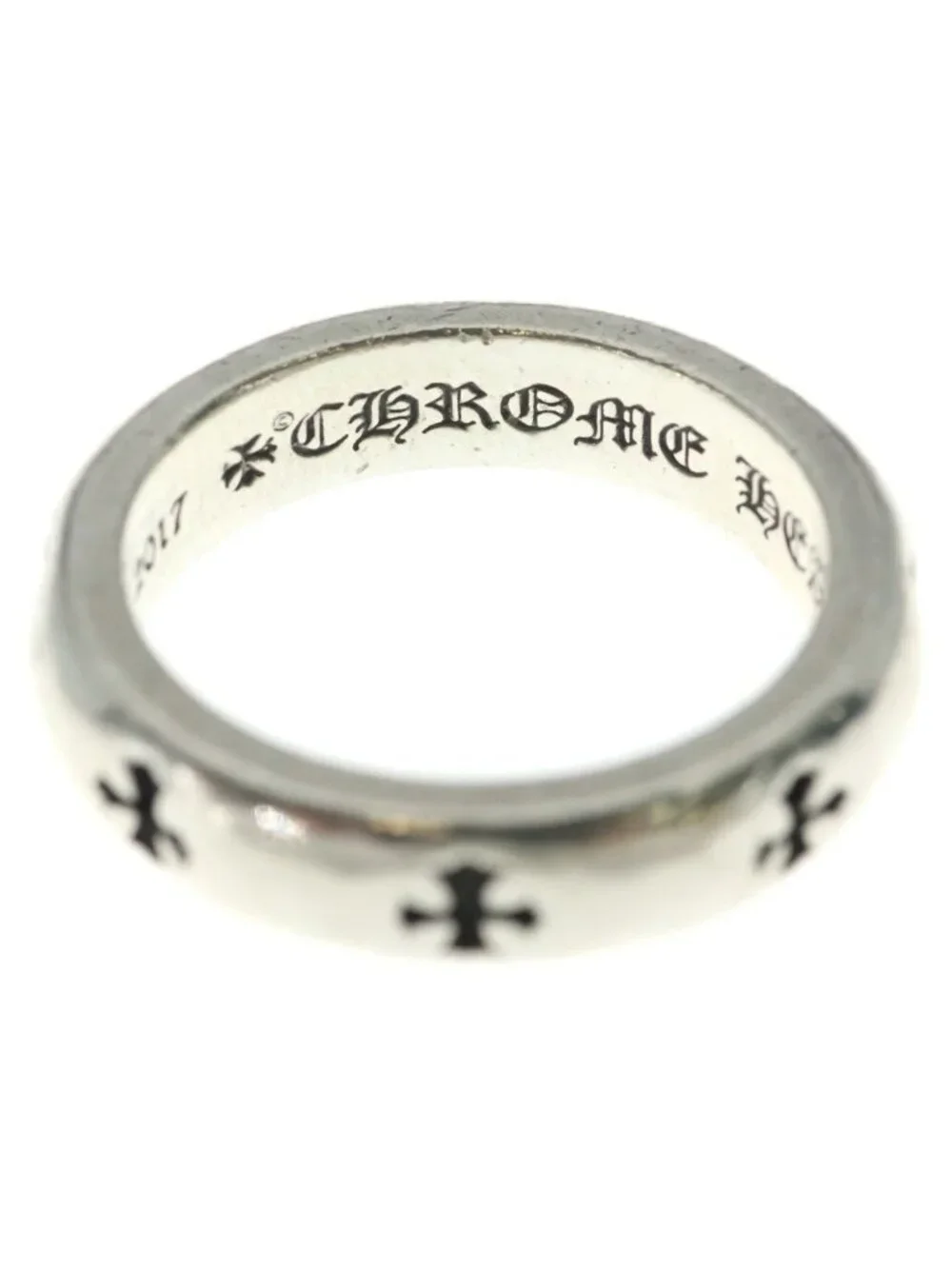 Chrome Hearts Negative CH Plus Ring Silver